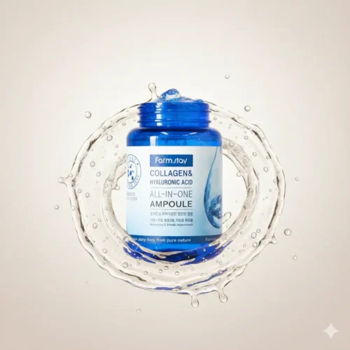 Farmstay Collagen & Hyaluronic Acid All-In-One Ampoule – Deep Hydration & Firming Korean Skincare
