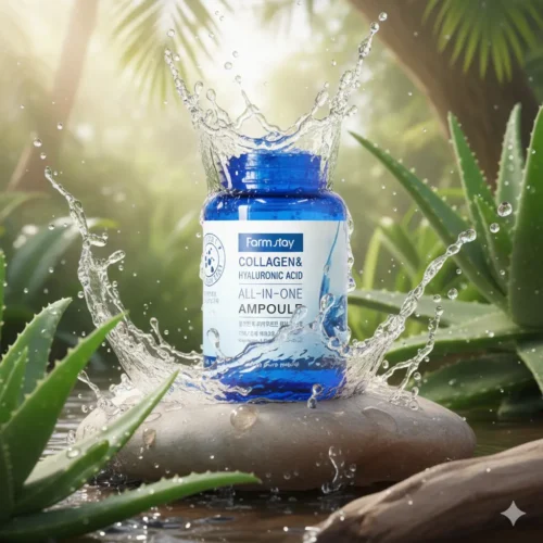 Farmstay Collagen & Hyaluronic Acid All-In-One Ampoule – Deep Hydration & Firming Korean Skincare