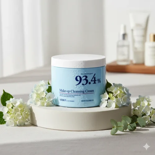 DEBUT Make-Up Cleansing Cream 500ml – Korean Deep Cleansing Cream for Makeup Removal & Soft Skin